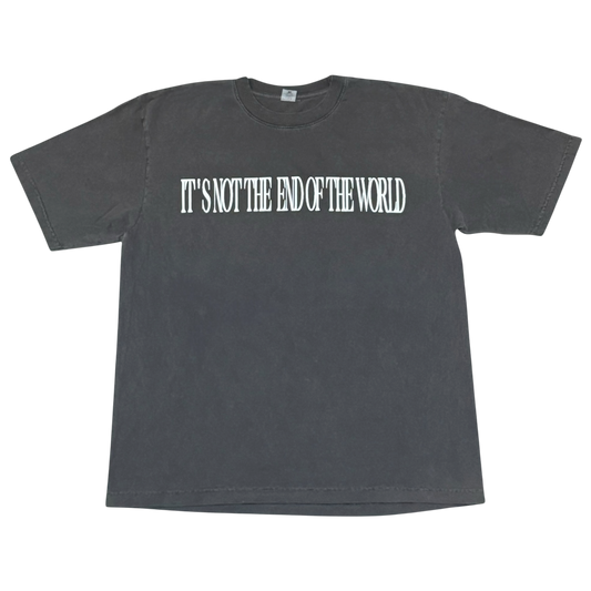 End Of The World T-Shirt Washed Black